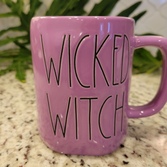 Rae Dunn Purple Wicked Witch With Face on other Side! - Picture 2 of 6